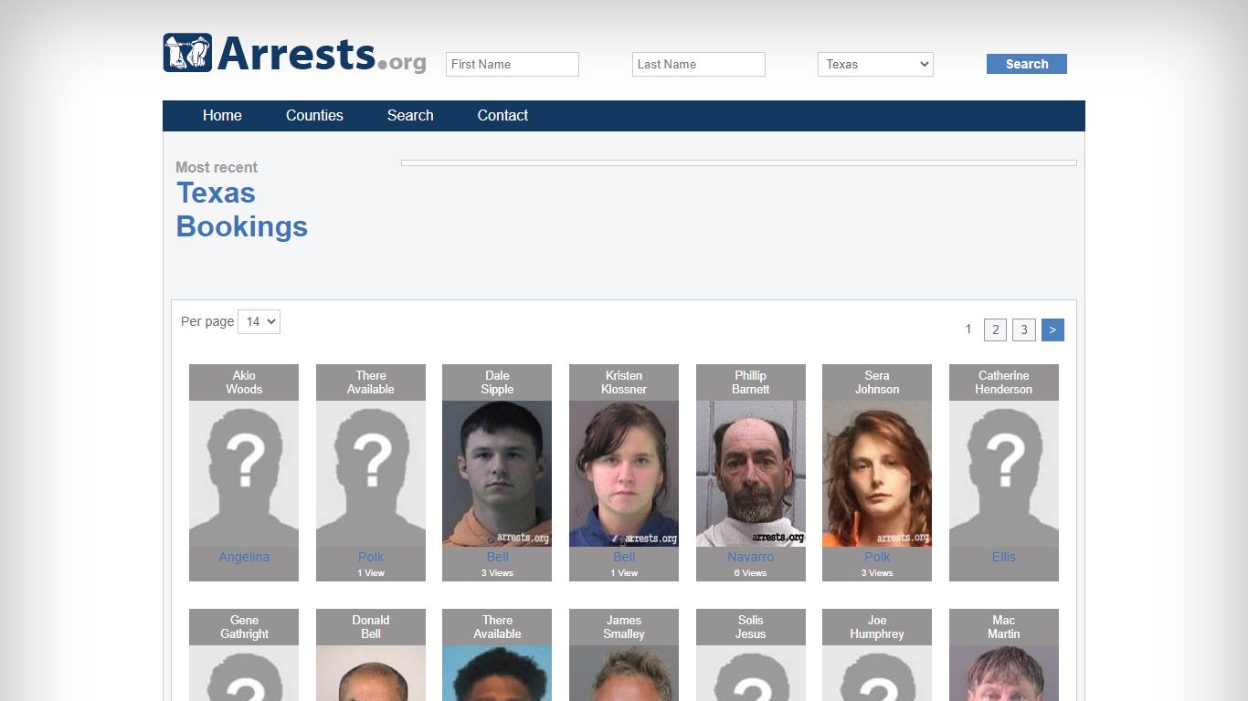 Texas Arrests and Inmate Search